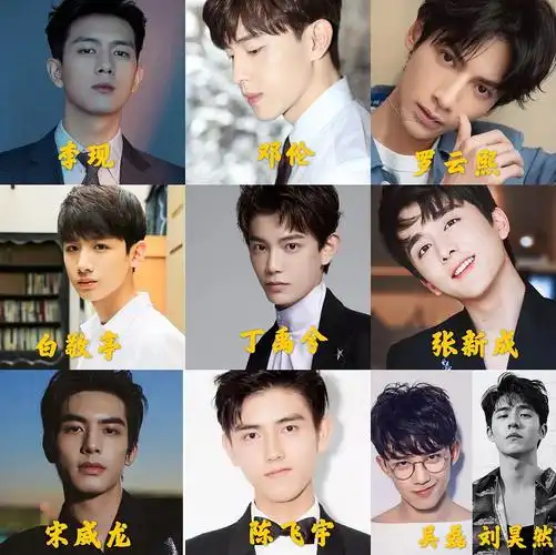 来给8500的男明星颜值打分