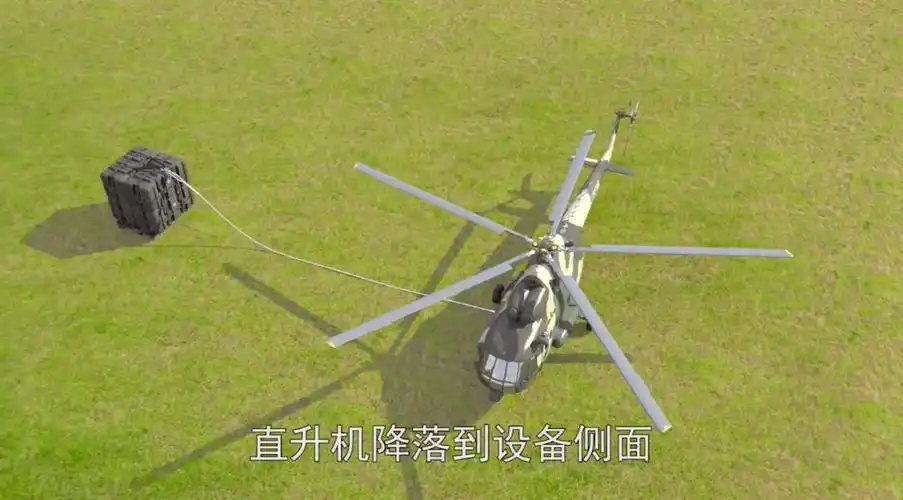是如何平稳地吊挂在直升机腹部的呢?