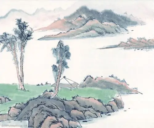 山水风景中国风中式传统装饰画