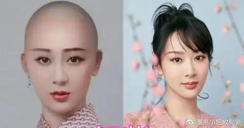 女星光头造型逃过了杨紫鞠婧祎看到郑爽已沦陷