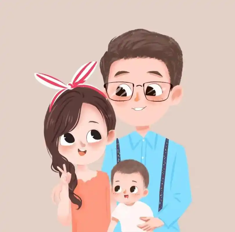 三口之家头像 #一家三口头像 #三口之家 #一家三口 #头 - 抖音