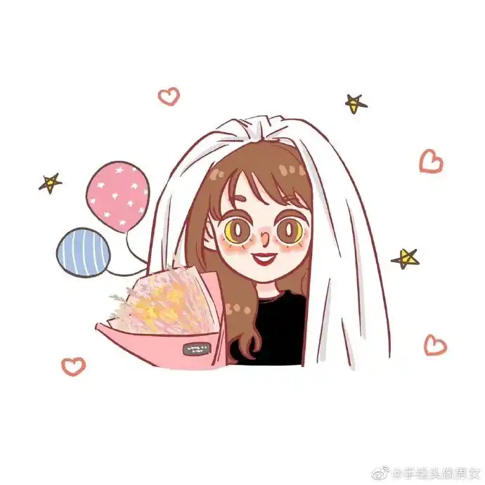 设计美学#手绘头像情侣头像#如果你想改变一切,从改变自身开始吧!