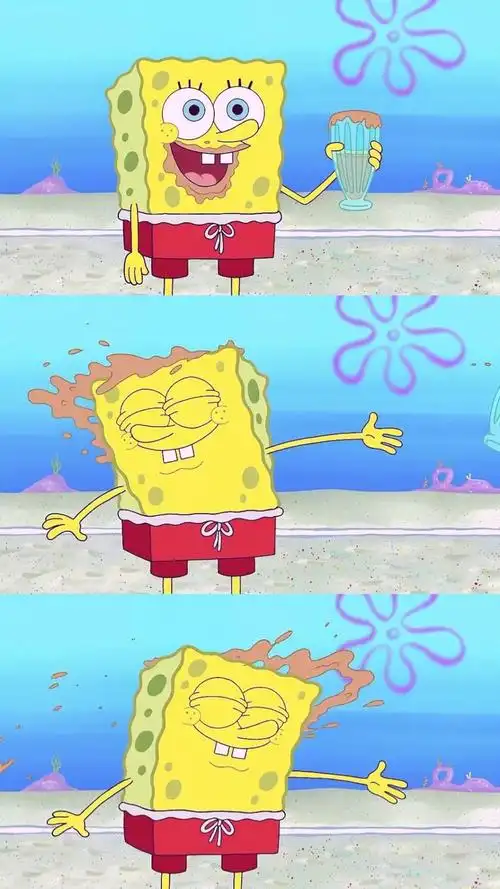 海绵宝宝三格拼接,高清图片,手机锁屏桌面-壁纸族