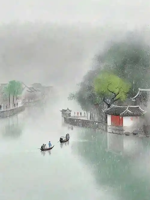 好美的江南烟雨