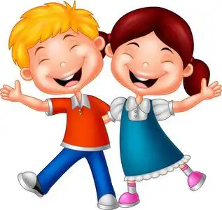 漫画卡通爱笑的男孩图片