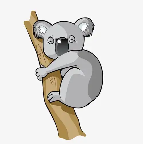 动物手绘松鼠爬树