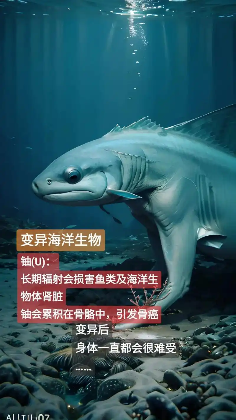 变异后,因为难受,所以变得有攻击性.核废水排放后,里面的放射 - 抖音