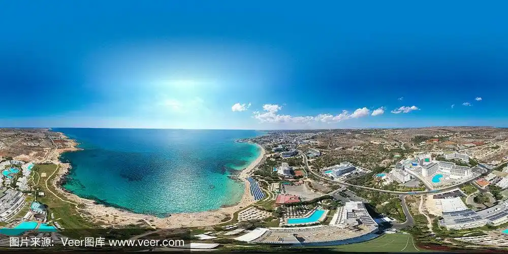 360度空中全景图,阿伊纳帕