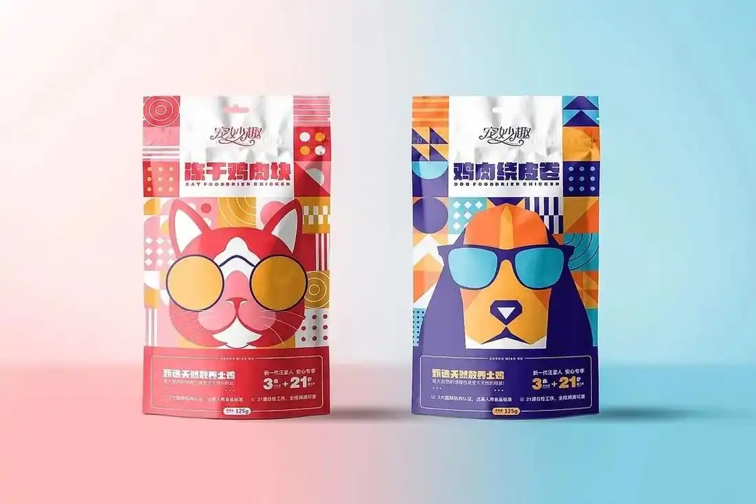 设计分享| 小冻粮冻干草莓食品包装设计.第7期分享:宠物粮包 - 抖音