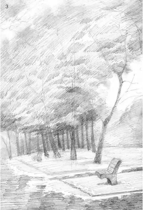 简单易学的素描风景画,小白也能学会,一起来学习吧!