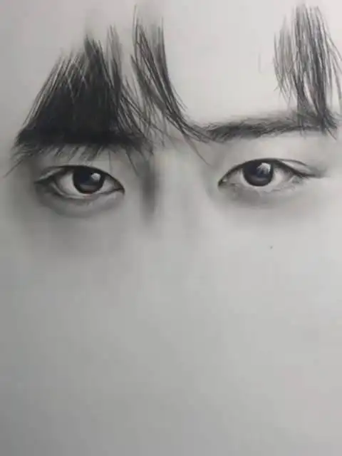 来看看肖战粉丝带来的画画作品这魅惑的眼神真好看