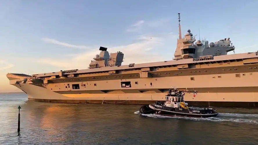 英国威尔士亲王号航母担任北约海上反应部队旗舰