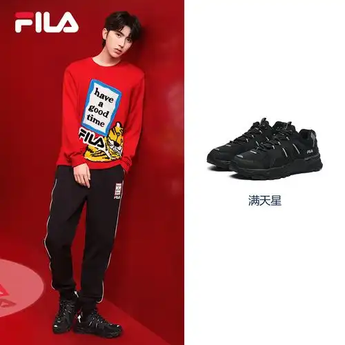 运动鞋新款夏新款2022蔡徐老爹休闲鞋男鞋斐乐fila运动休闲鞋