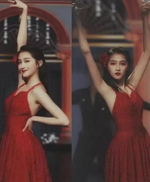 关晓彤红裙烈焰跳火辣热舞,换一种风格的她妩媚性感太魅力十足了