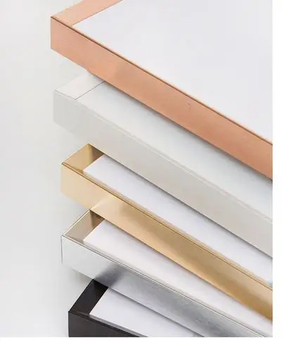 文艺风立体铝合金正方形画框 20/30/40/50/60/70厘米多规格海报框