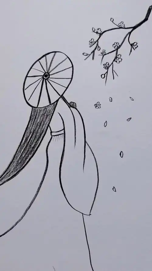 画画原来如此简单古风美女