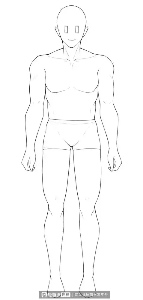 动漫人体的绘画教程!_身体_男性_线条