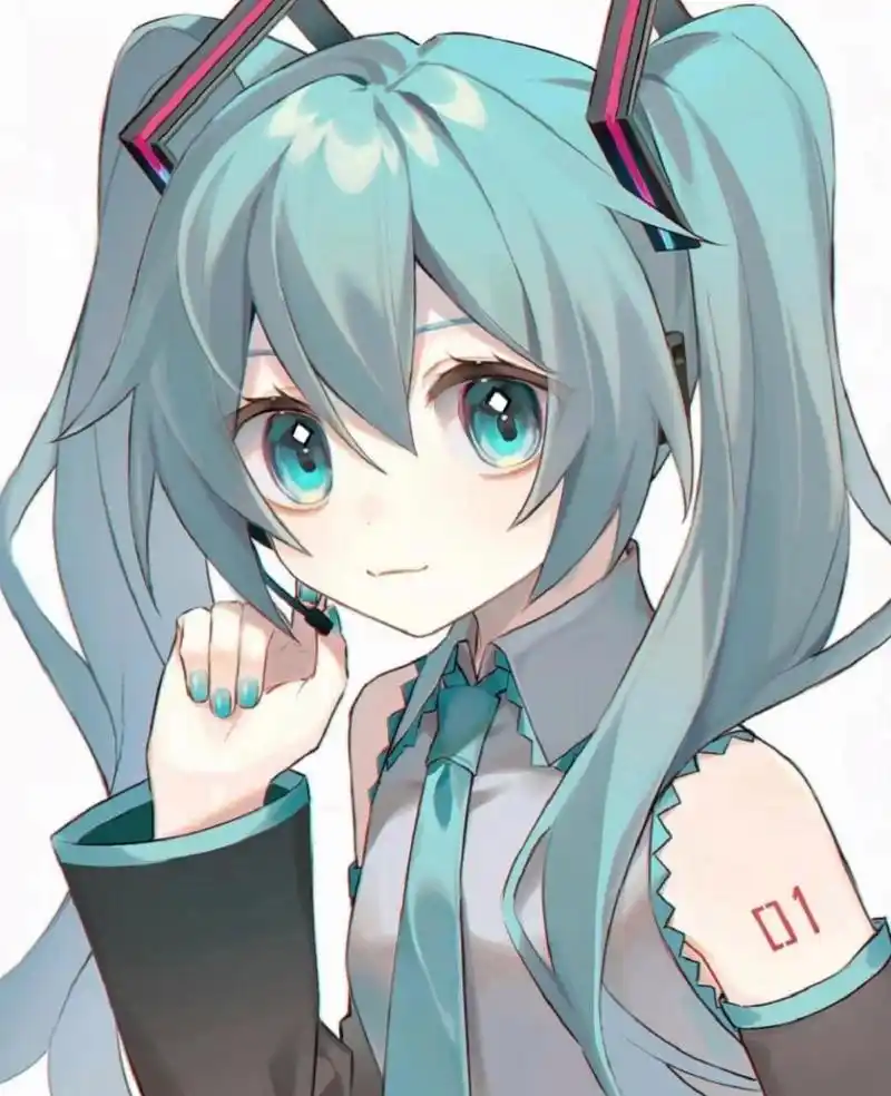 初音未来头像来了! 我敢说谁会拒绝一个双马尾的公主殿下呢