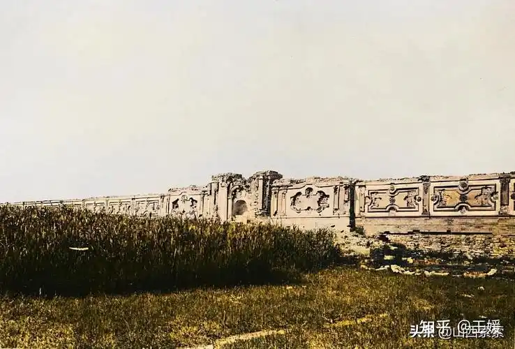 实拍1922年的圆明园彩色老照片太可惜了