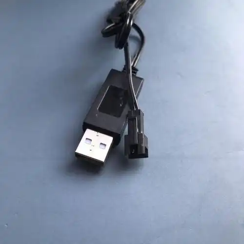 jst头usb充电器37v37v锂电池充电器usb充电线jstsm空对空插头小白头