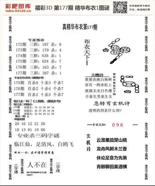 福彩3d精华布衣1