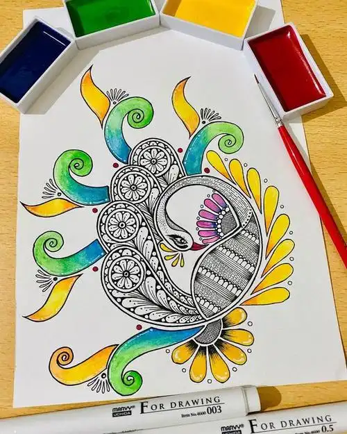 彩色线描作品 举报/反馈