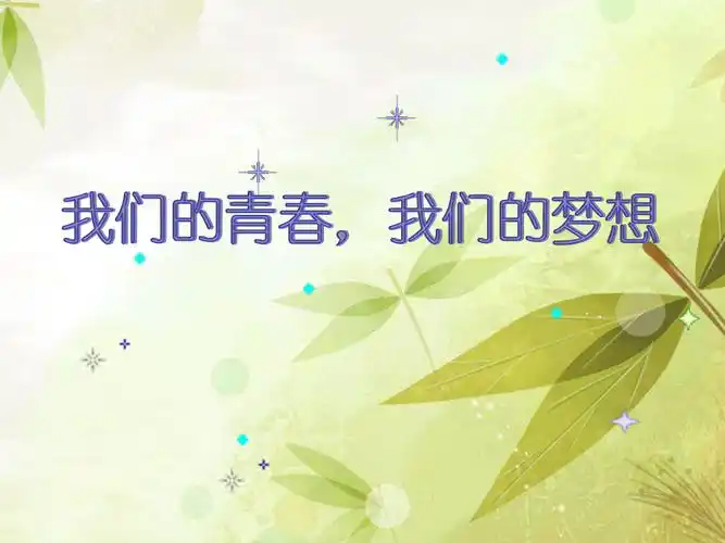 主题班会梦想奋斗之莫让青春付水流ppt课件