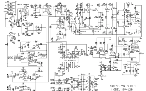 声雅sv-128功放机电路原理图免费下载