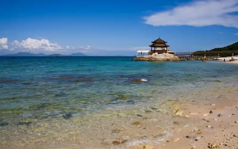 夏季清凉三亚蜈支洲岛唯美沙滩高清桌面壁纸(一)