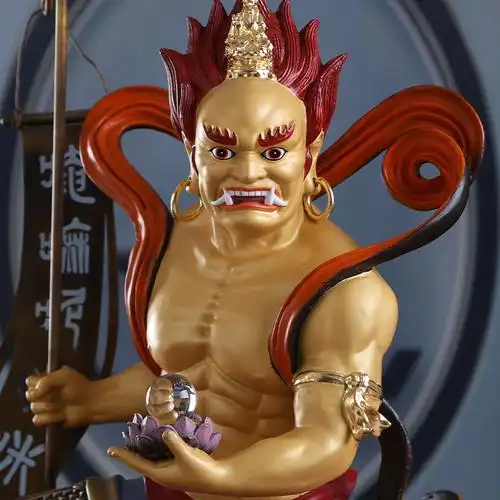 大士面然面燃摆件普渡焰口供奉菩萨王菩萨彩鬼摆件