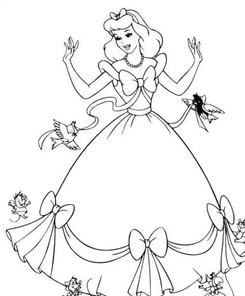 美少女公主简笔画最简单简笔画 简笔画图片大全-蒲城教育文学网