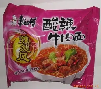 康师傅辣旋风泡椒牛肉面104g×24袋