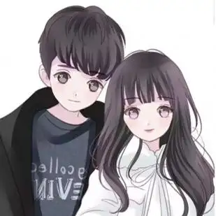 微信意境情侣头像一男一女你若不离我亦不弃