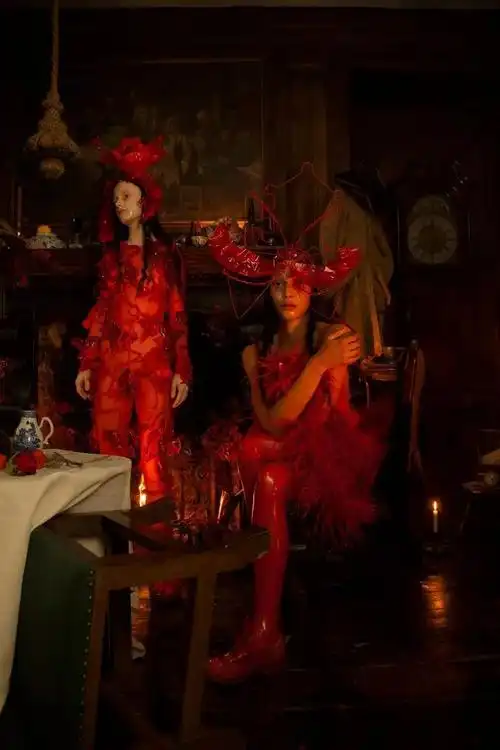 她为同性恋设计哥特式婚纱,暗黑血腥又浮夸的宗教献祭风,下一个鬼才