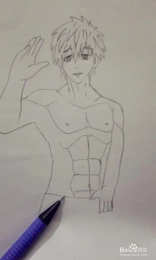 肌肉型男怎么画漫画帅哥