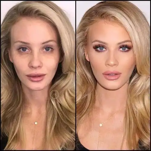 【欧美妹子妆前妆后对比(附送教程)】