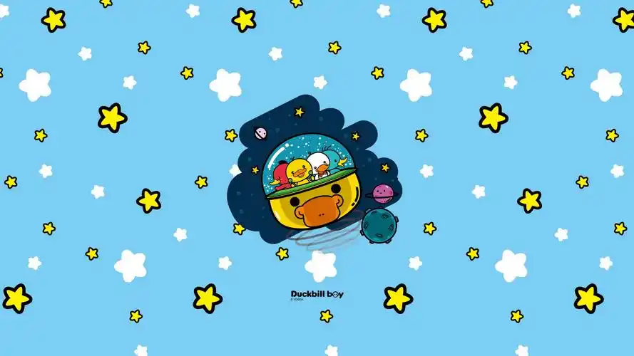 鸭嘴兽男孩太空系列电脑桌面壁纸大全鸭嘴兽男孩卡通可爱卡通创意