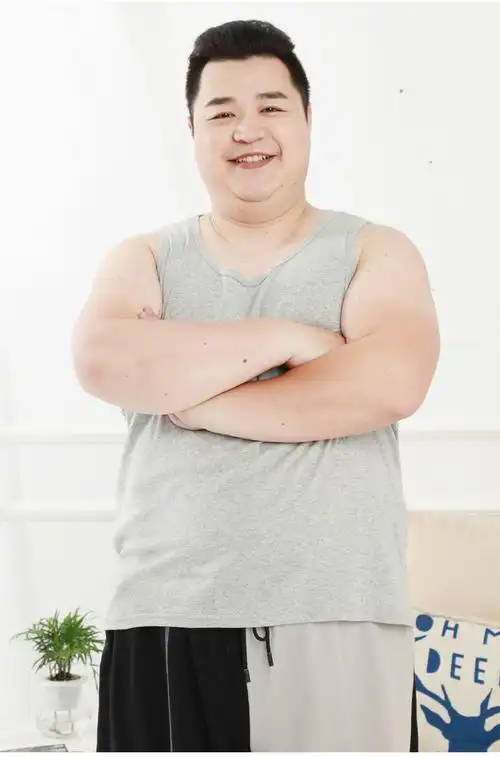 码纯棉宽松背心男特大码夏季肥佬胖子运动汗衫 白色 3xl(男160-190斤)