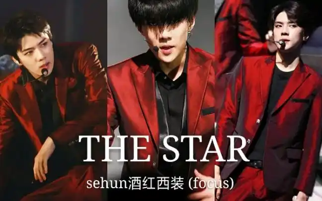 【吴世勋】禁欲系/酒红西装top the star(星)多机位饭拍混剪focus