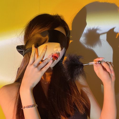 蒙眼飘带丝带遮眼布条眼罩丝绸绸缎性感布带眼罩