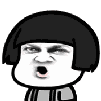 蘑菇头吹头发表情包gif