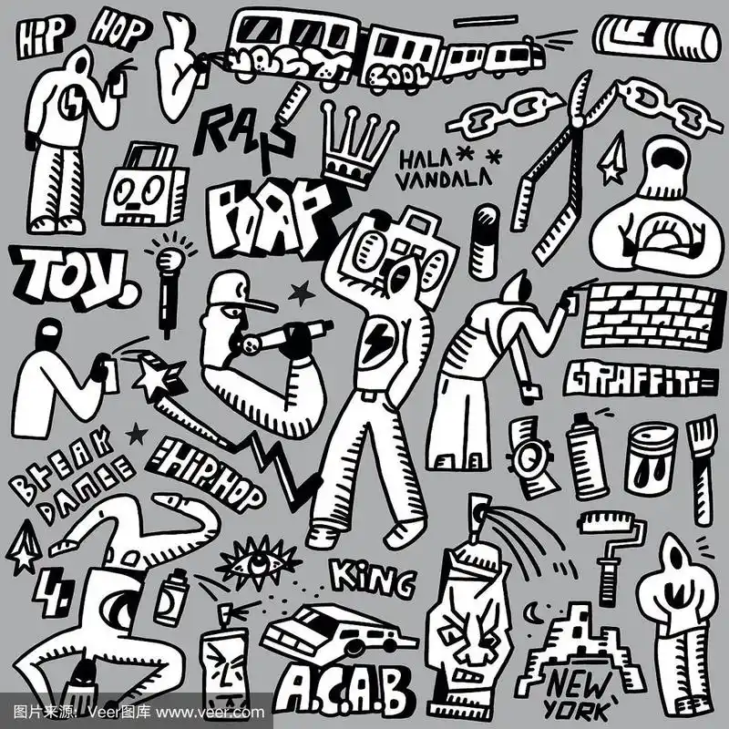 说唱,嘻哈,涂鸦-涂鸦集