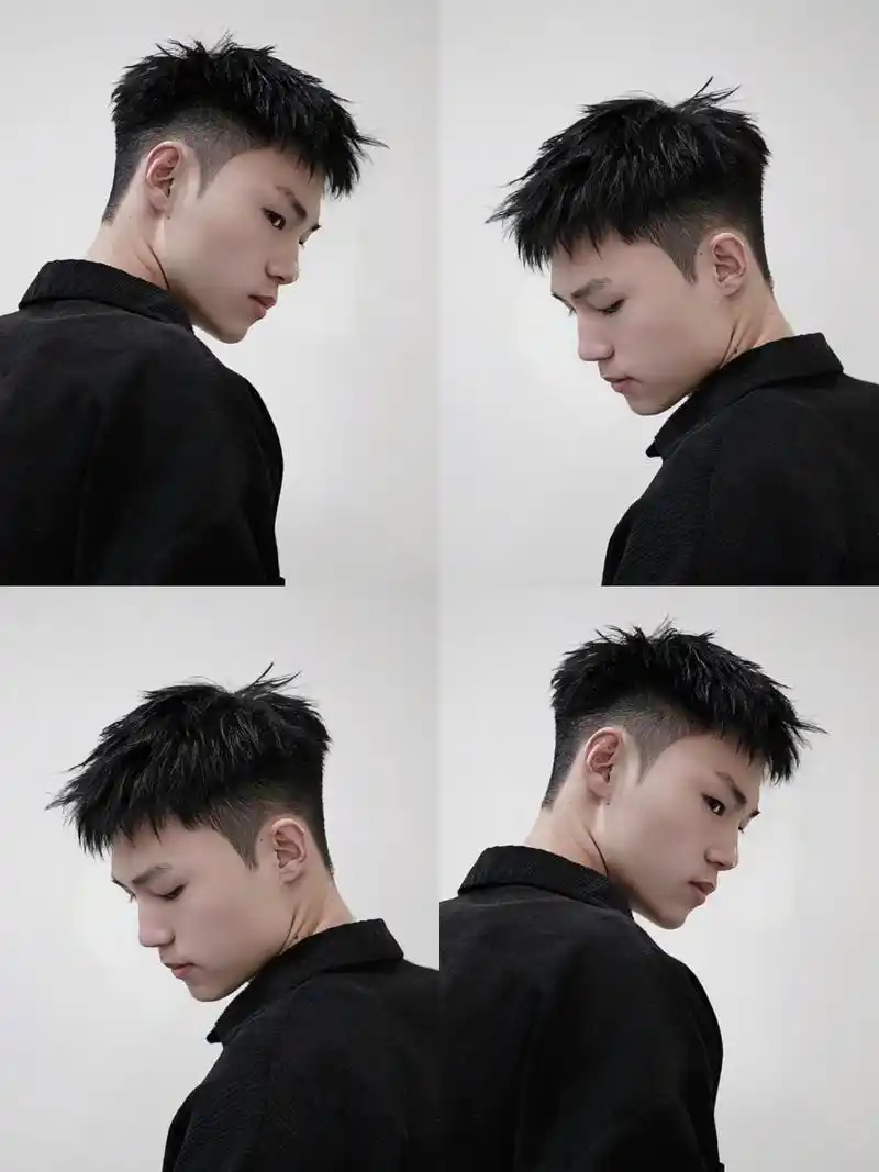 暖男发型~碎盖头 都说渣男锡纸烫哈哈哈 男士发型钢夹烫造型烫 今天!