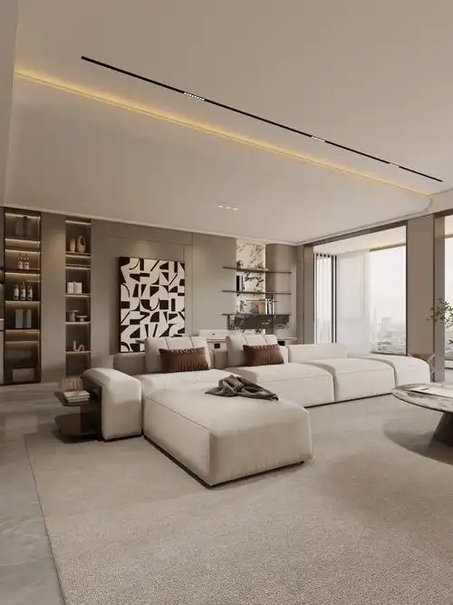 成都装修设计180意式轻奢大平层设计效果图