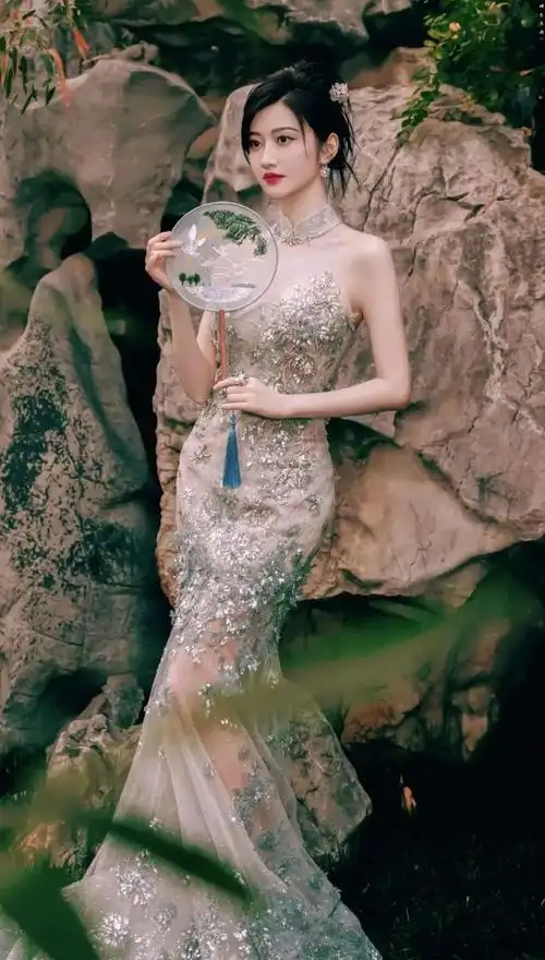 被穿旗袍的景甜惊艳了摇曳生姿细品太美了让我越来越上头