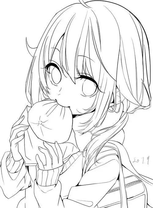 线稿|动漫|其他动漫|z63593529 - 临摹作品 - 站酷 (zcool)