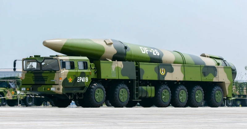 资料图:中国东风-26反舰弹道导弹