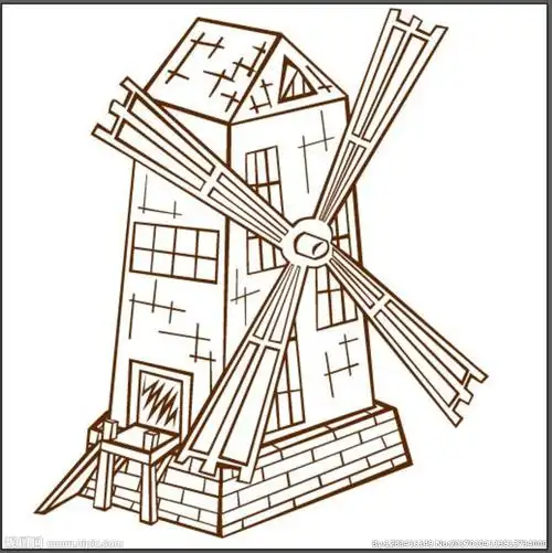 风车线稿设计图__其他_动漫动画_设计图库_昵图网nipic.com