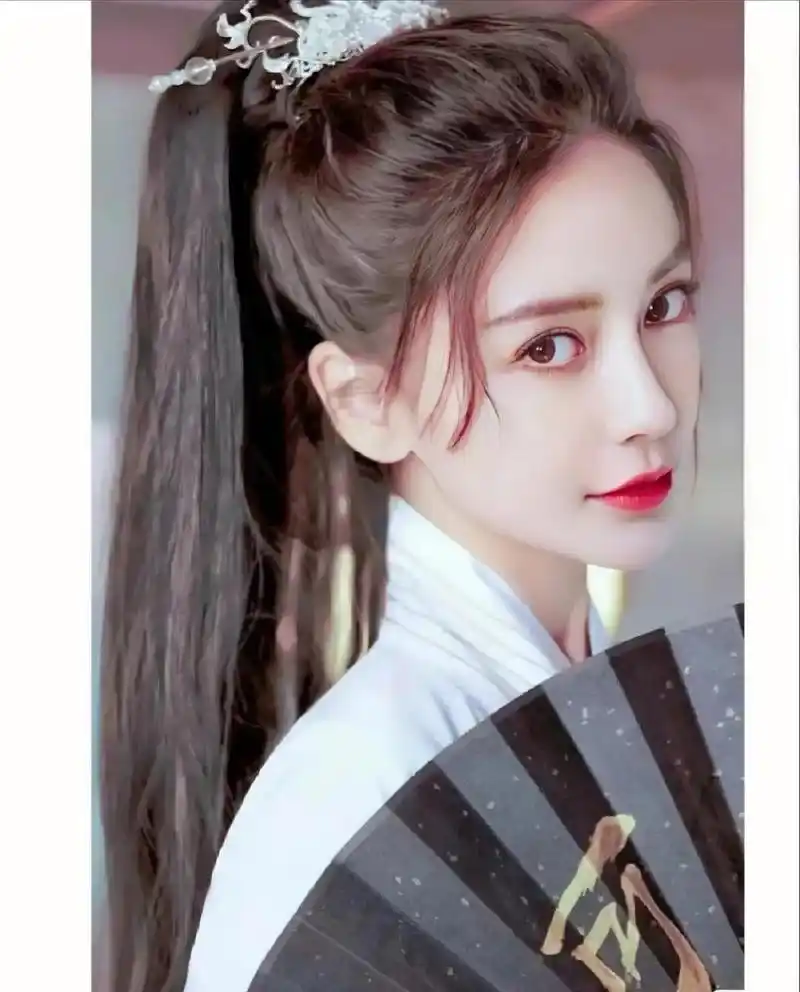 女神# #杨颖# 杨颖高马尾古风造型直接封神