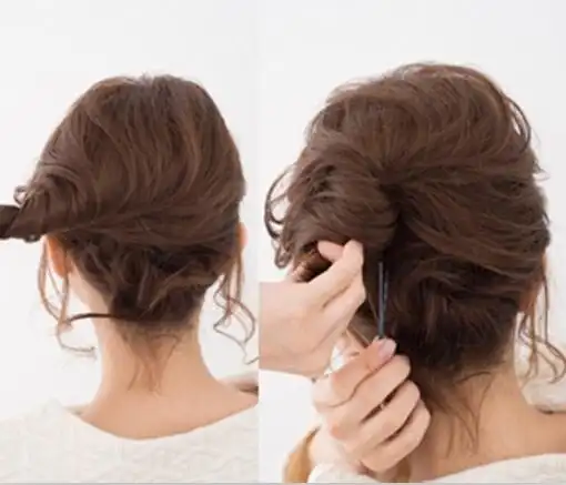 中短发扎法图解 打造最美新娘盘发,澄海美容,澄海新娘发型,汕头美容